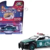 2014 Ford Taurus "New York Police Department (NYPD) Vintage Tribute Livery" Green and Black with White Top "Hot Pursuit" Series 47 1/64 Diecast Model Car by Greenlight