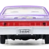 1973 Ford Thunderbird Lowrider "Michael Heralda Special Edition" Purple Metallic with Graphics and White Interior "Hobby Exclusive" Series 1/64 Diecast Model Car by Greenlight