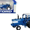 Ford TW-35 Tractor 2WD Duals Blue White Top 1/64 Diecast Model SpecCast ZJD1898