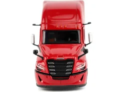 2025 Freightliner Cascadia Gen-5 Sleeper Cab Truck Tractor Red "Transport Series" 1/64 Diecast Model by Diecast Masters