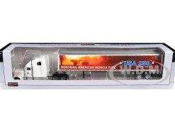 Freightliner Classic XL Sleeper Cab White with Trailer "Honoring American Agriculture - USA 250" 1/64 Diecast Model by SpecCast