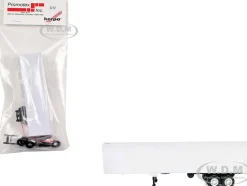 40ft Dry Van Trailer White 1/87 (HO) Plastic Model by Promotex