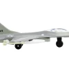 General Dynamics F 16 Fighting Falcon Fighter Aircraft Gray United States Air Force with Runway Section Diecast Model Airplane Runway24 RW130