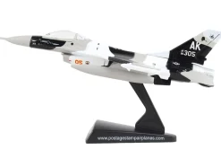 General Dynamics F 16 Fighting Falcon Fighter Aircraft Arctic Camouflage United States Air Force 1/126 Diecast Model Airplane Postage Stamp PS5399-3