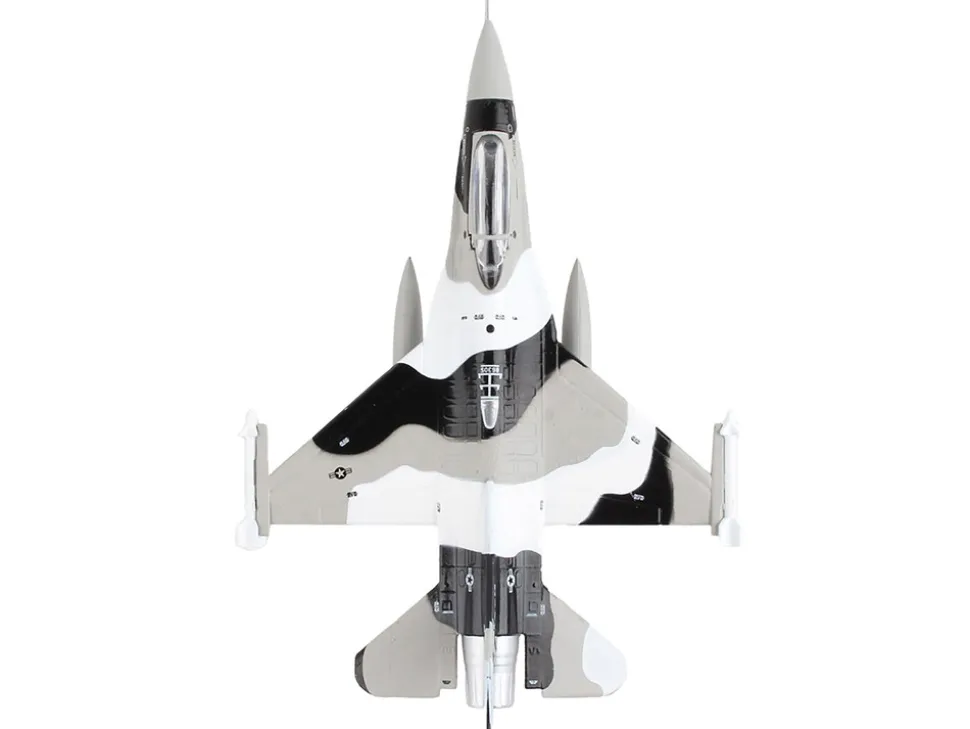 General Dynamics F 16 Fighting Falcon Fighter Aircraft Arctic Camouflage United States Air Force 1/126 Diecast Model Airplane Postage Stamp PS5399-3