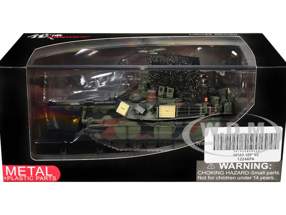 General Dynamics M1A2 SEP V2 Abrams Tank "2nd Battalion, 9th Infantry Regiment, 2nd Infantry Division, South Korea" United States Army 1/72 Diecast Model by Panzerkampf