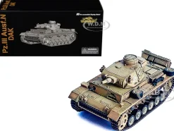 Germany Pz.Kpfw.III Ausf.N DAK Tank #124 "s.Pz.Abt.501, Tunisia, Tiger Insignia" (1942/43) "NEO Dragon Armor" Series 1/72 Plastic Model by Dragon Models
