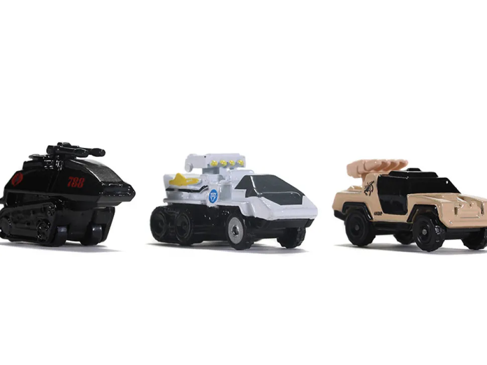 G.I. Joe 3 piece Set Nano Hollywood Rides Diecast Models Jada 32083