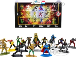G.I. Joe Set of 18 Diecast Figurines Nano Metalfigs Series Jada 32913