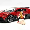 Girls Night Out Gigi with Cat Figurine for 1/18 Scale Models American Diorama 76304
