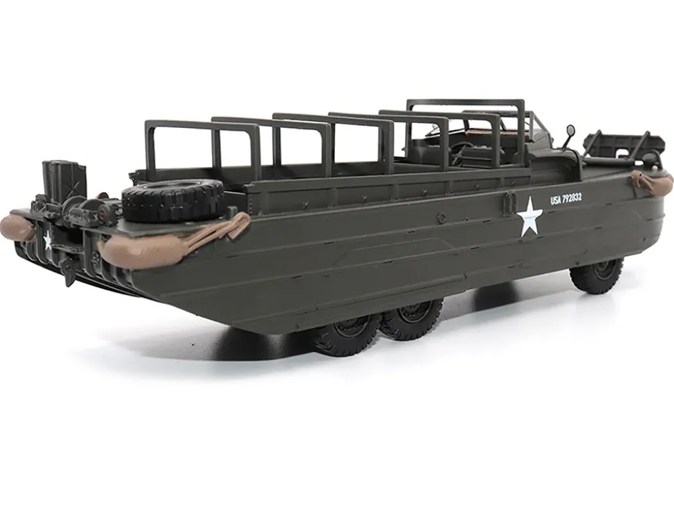 GMC DUKW Amphibious Vehicle Olive Drab United States Army 1/43 Diecast Model Militaria Die Cast 23204-44