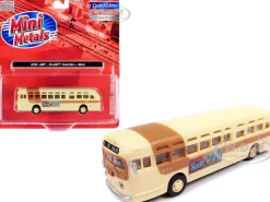 GMC PD-4103 Transit Bus #948 Beige MTA Miami 1/87 HO Scale Model Classic Metal Works CMW32319