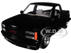 1992 GMC Sierra GT Black Pickup Truck 1/24 Diecast Model Motormax 73204
