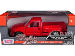 1992 GMC Sierra GT Red Pickup Truck 1/24 Diecast Model Motormax 73204