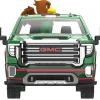 2022 GMC Sierra 3500 HD Pickup Truck Green with Mexican Soccer Graphics with Eagle Figure "International Soccer Celebration '26" Series 1/64 Diecast Model Car by Greenlight