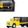 GMC 4000 Stake Truck Bright Yellow 1/64 Diecast Model by DCP/First Gear