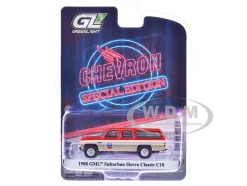 1988 GMC Suburban Sierra Classic C10 "Chevron" Orange and Beige with White Stripes "Chevron Special Edition" Series 1 1/64 Diecast Model Car by Greenlight