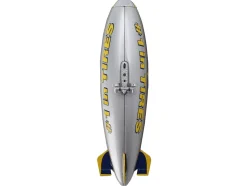 Goodyear Blimp Silver Metallic with Blue and Yellow Graphics #1 in Tires 1/350 Diecast Model Airplane Postage Stamp PS5411-1