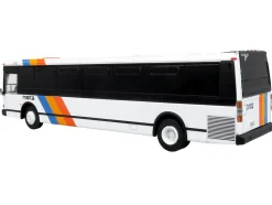 1980 Grumman 870 Advanced Design Transit Bus "MARTA Atlanta" White with Stripes "Vintage Bus & Motorcoach Collection" Limited Edition 1/87 (HO) Diecast Model by Iconic Replicas