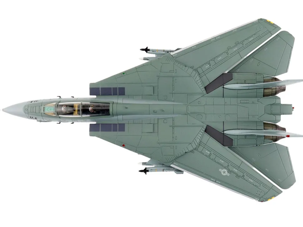 Grumman F-14A Tomcat Fighter Aircraft "VF-1 (with Optional Decals)" United States Navy "Air Power Series" 1/72 Diecast Model by Hobby Master