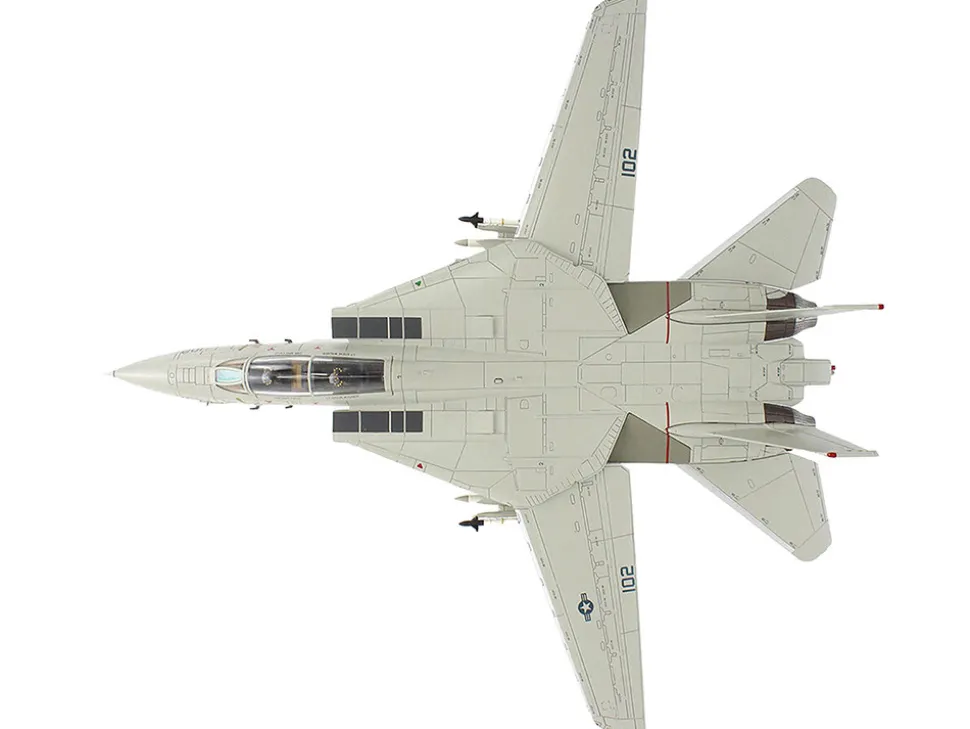 Grumman F-14A Tomcat Fighter Aircraft "Sukhoi Killer, VF-41 Black Aces, USS Nimitz" (1981) United States Navy "Air Power Series" 1/72 Diecast Model by Hobby Master