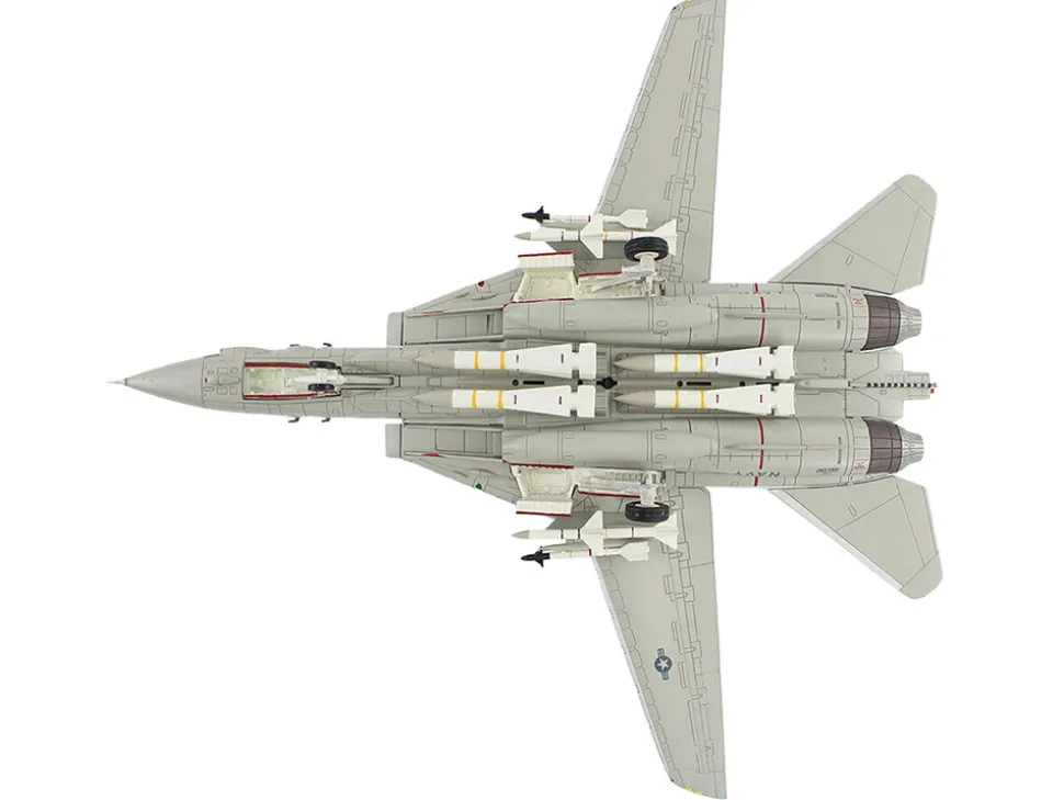 Grumman F-14A Tomcat Fighter Aircraft "Sukhoi Killer, VF-41 Black Aces, USS Nimitz" (1981) United States Navy "Air Power Series" 1/72 Diecast Model by Hobby Master