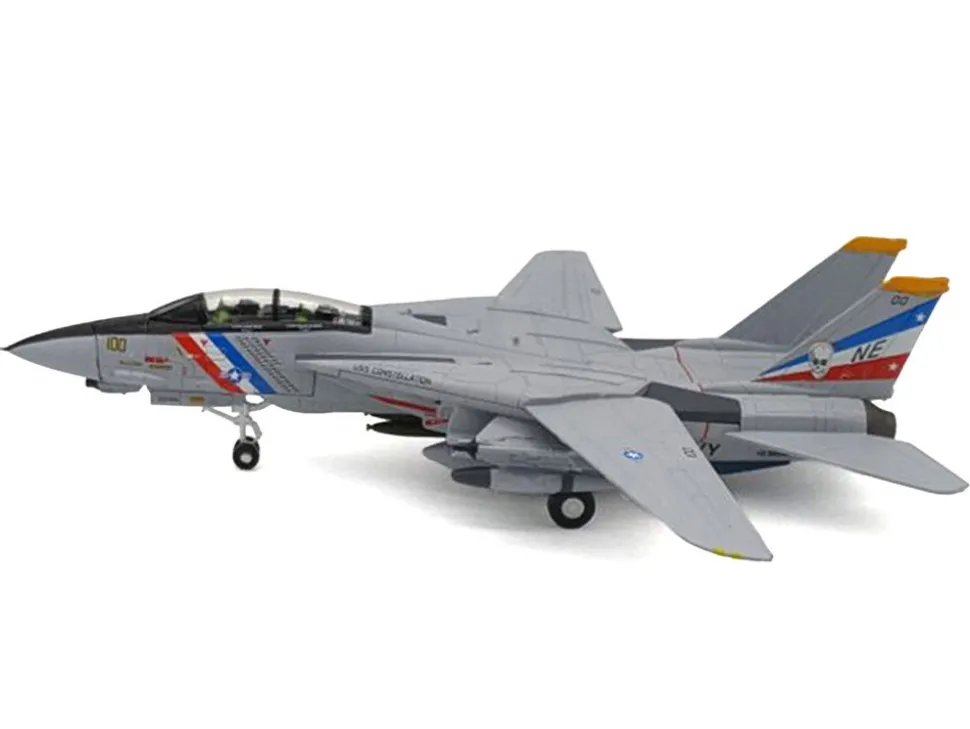 Grumman F-14D Tomcat Aircraft "VF-2, Bounty Hunters, USS Constellation" (1990s) United States Navy 1/100 Diecast Model Airplane
