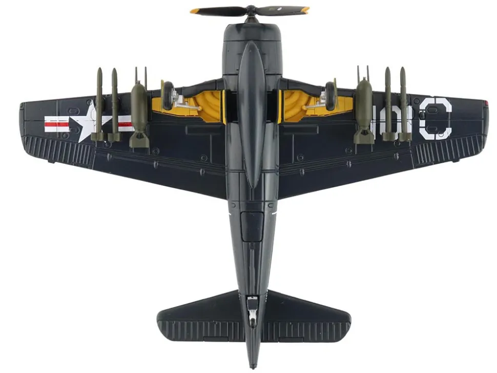 Grumman F8F-2 Bearcats Fighter Aircraft "121717, VF-61 Jolly Rogers" (1949) United States Navy "SkyMax Flying Heroes" Series 1/72 Diecast Model by Hobby Master
