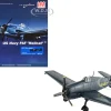 Grumman F6F-5 Hellcat Fighter Aircraft "Blue Angels #1-4 Decals" (1946) United States Navy "Air Power Series" 1/72 Diecast Model by Hobby Master