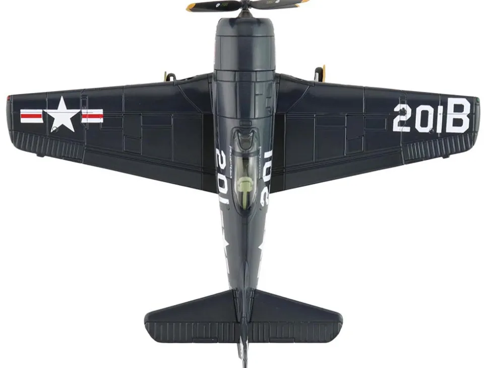 Grumman F8F-2P Bearcats Fighter Aircraft "121714, Duxford (Restored Plane)" (2014) United States Navy "SkyMax Flying Heroes" Series 1/72 Diecast Model by Hobby Master