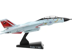 Grumman F 14 Tomcat Fighter Aircraft VF 31 Tomcatters United States Navy 1/160 Diecast Model Airplane Postage Stamp PS5383-5