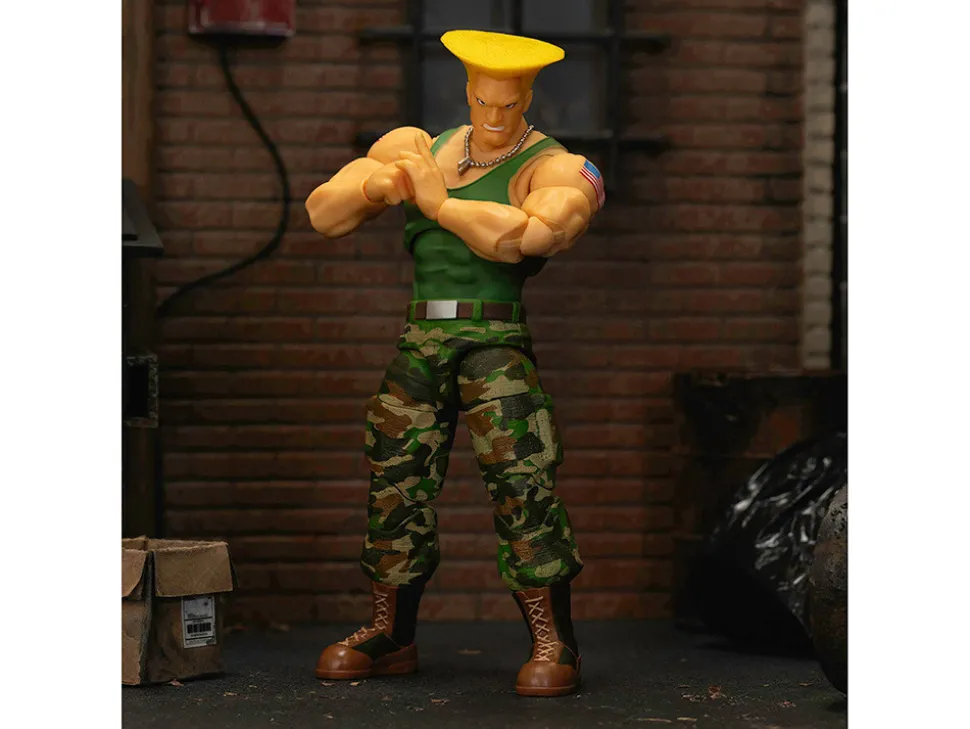 Guile 6" Moveable Figure with Accessories and Alternate Head and Hands "Ultra Street Fighter II: The Final Challengers" (2017) Video Game Model by Jada