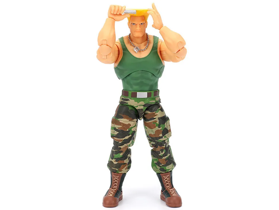 Guile 6" Moveable Figure with Accessories and Alternate Head and Hands "Ultra Street Fighter II: The Final Challengers" (2017) Video Game Model by Jada