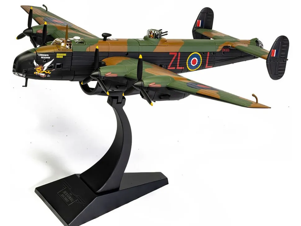 Handley Page Halifax MkV Bomber Aircraft "DK186, London’s Revenge - L for Lana, No. 427 Squadron, RAF Leeming" (1943) Royal Canadian Air Force "The Aviation Archive" Series 1/72 Diecast Model by Corgi