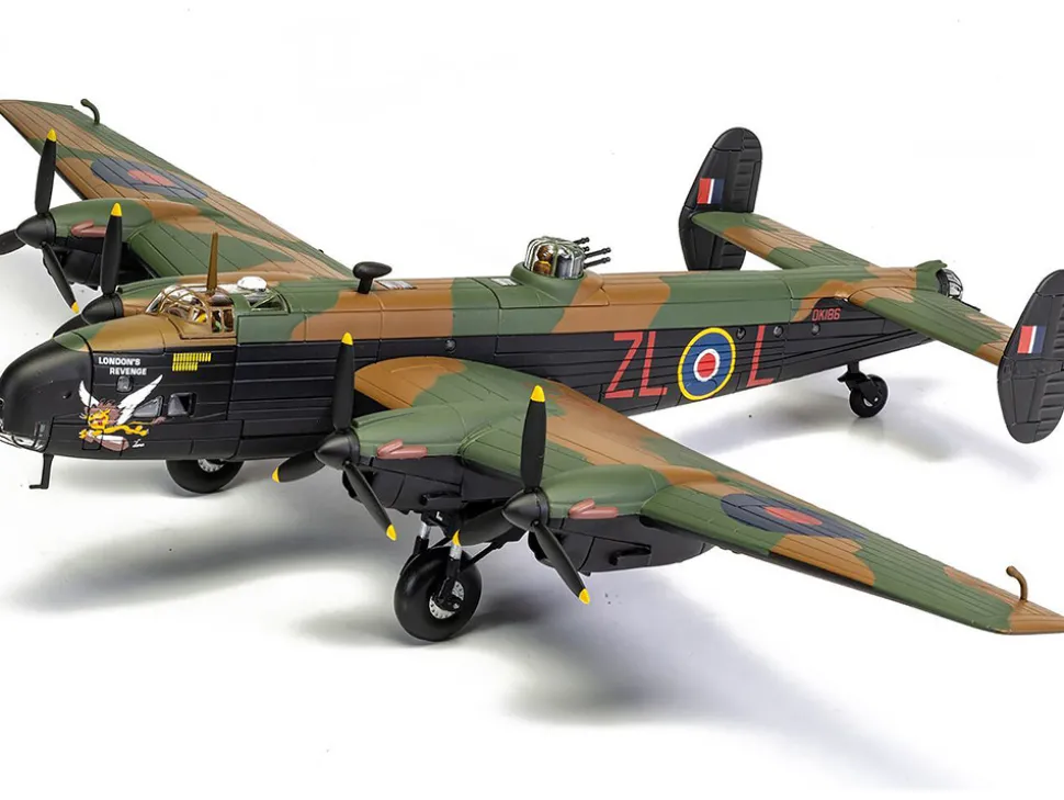 Handley Page Halifax MkV Bomber Aircraft "DK186, London’s Revenge - L for Lana, No. 427 Squadron, RAF Leeming" (1943) Royal Canadian Air Force "The Aviation Archive" Series 1/72 Diecast Model by Corgi