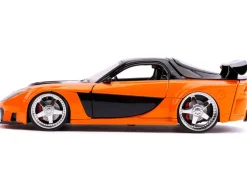 Han's Mazda RX-7 RHD Right Hand Drive Orange Black Fast & Furious Movie 1/24 Diecast Model Car Jada 30732