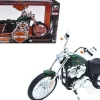 2013 Harley Davidson XL 1200V Seventy Two Green Motorcycle Model 1/12 Maisto 32335