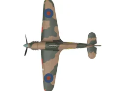 Hawker Hurricane Mk.IIB Aircraft "No. 134 Squadron, 151 Wing, Vaenga, USSR" (1941) British Royal Air Force "Planes of World War II" Series 1/72 Diecast Model Airplane by Luppa