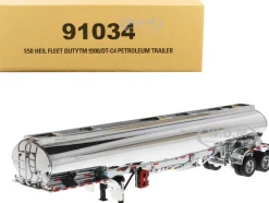 Heil Fleet Duty TM 9300/DT-C4 Petroleum Tanker Trailer Chrome Transport Series 1/50 Diecast Model Diecast Masters 91034