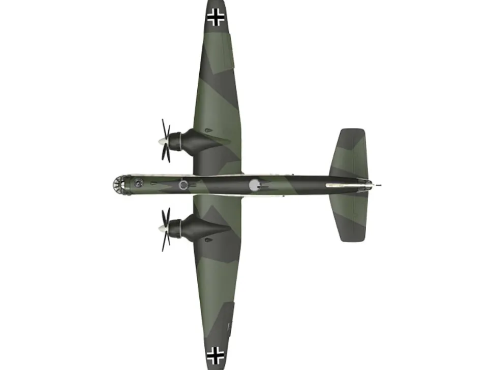 Heinkel He 177 Bomber Aircraft "II./KG 40, Bordeaux, France" (1942) German Luftwaffe 1/144 Diecast Model Airplane by Luppa