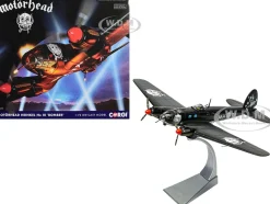 Heinkel He III Bomber Aircraft "Motorhead" Black with Graphics 1/72 Diecast Model by Corgi