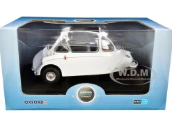 Heinkel Trojan Bubble Car RHD Right Hand Drive Grecian White 1/18 Diecast Model Car Oxford Diecast 18HE004