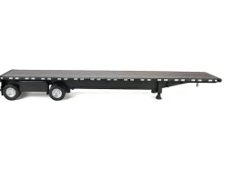 High Boy Spread Axle Flatbed Trailer Black 1/87 (HO) Plastic Model Car by HO Logistics