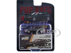 Honda Civic EG6 RHD (Right Hand Drive) Gray Metallic with Red Interior "2026 Diecast Super Con Las Vegas Event Exclusive" 1/64 Diecast Model Car by Pop Race