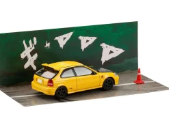 Honda Civic (EK9) RHD (Right Hand Drive) Yellow with Carbon Hood 