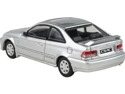 1999 Honda Civic Si EM1 Vogue Silver Metallic with Sunroof 1/64 Diecast Model Car by Paragon Models