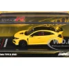 Honda Civic Type R (FK8) RHD (Right Hand Drive) Yellow with Black Top 1/64 Diecast Model Car by Inno Models