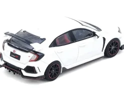 Honda Civic Type R (FK8) RHD (Right Hand Drive) White 1/64 Diecast Model Car by Inno Models