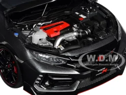 2021 Honda Civic Type R FK8 RHD Right Hand Drive Polished Metal Gray Metallic 1/18 Model Car Autoart 73221