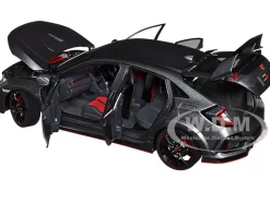 2021 Honda Civic Type R FK8 RHD Right Hand Drive Polished Metal Gray Metallic 1/18 Model Car Autoart 73221